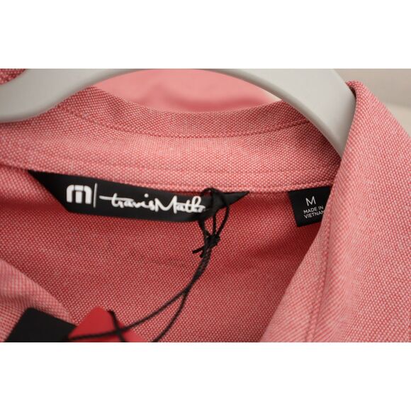 Travis Mathew 1MK2068 Men's Sz M Heather Cardinal Player Special Golf Shirt - Picture 3 of 12